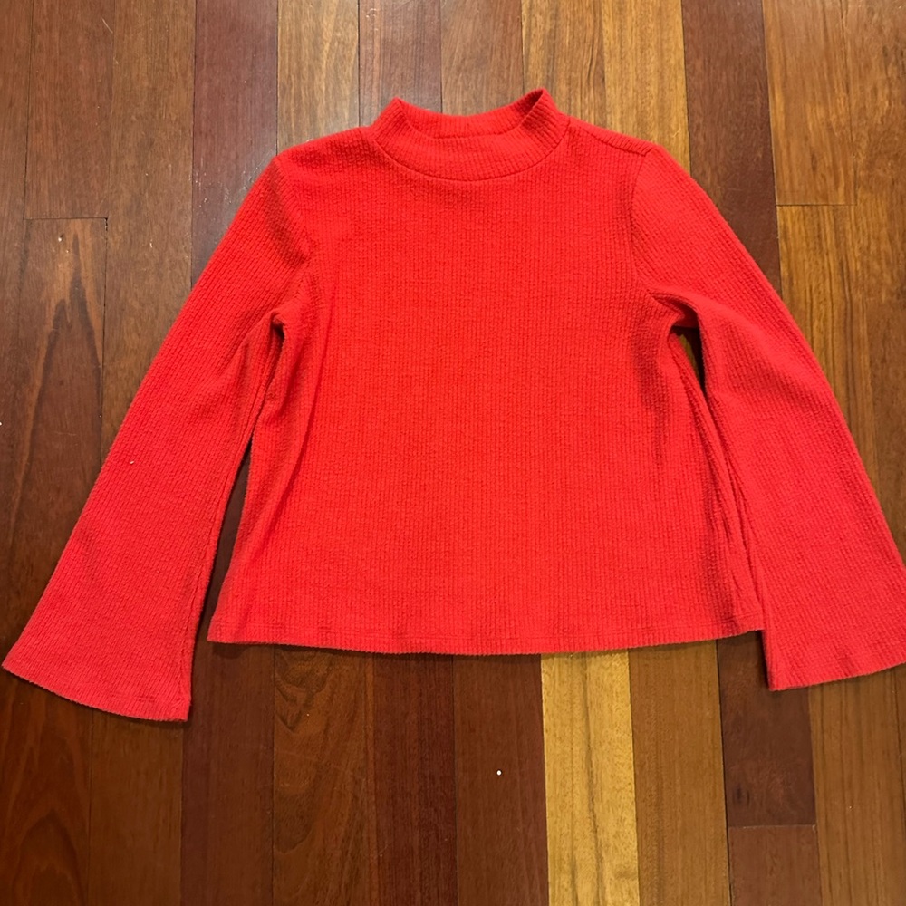 Old Navy Red Knit Pullover Sweater Red Sweaters Size L 10/12